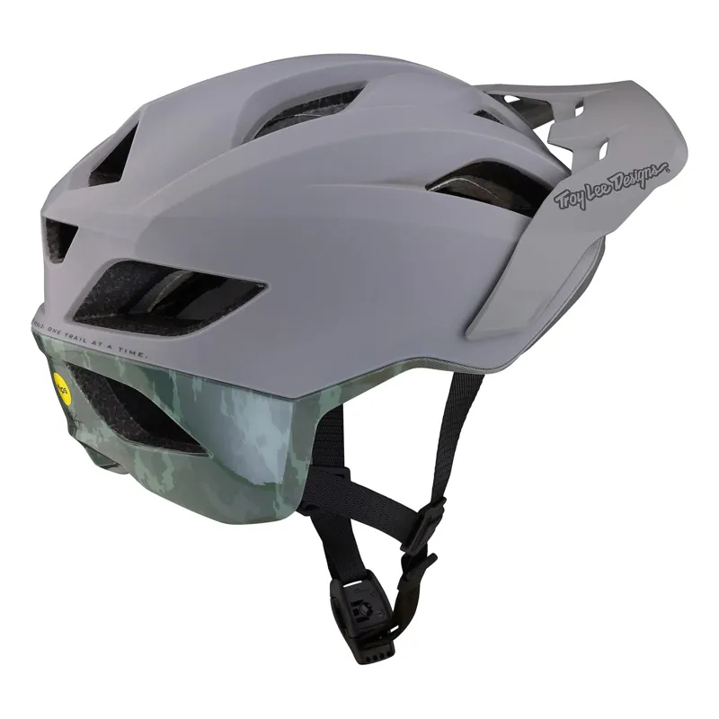 Troy Lee Designs Flowline SE MIPS Helmet in Radian - Camo Grey/Army Green-1